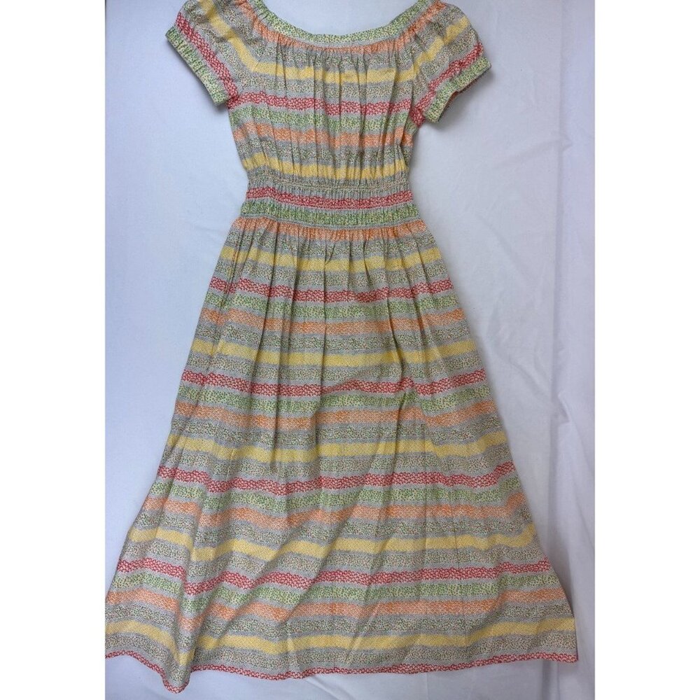 Ann Mashburn Mixed Media Print Midi Cotton Dress Size XS - Picture 2 of 6